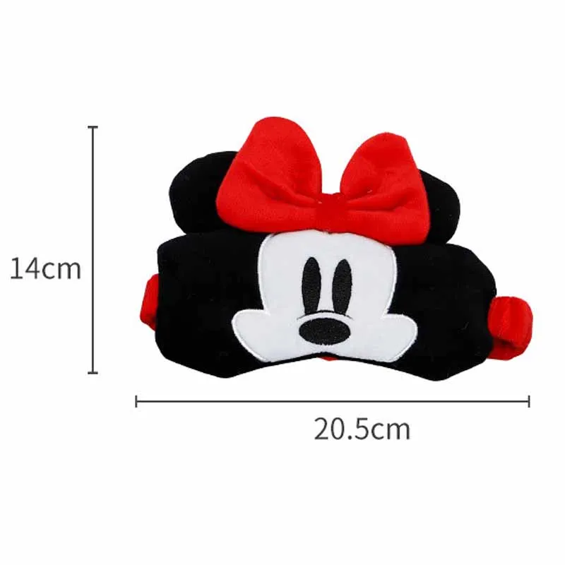 Disney-Máscara de Ojos de Minnie y Mickey Mouse, accesorio de felpa suave para dormir, regalo para niños