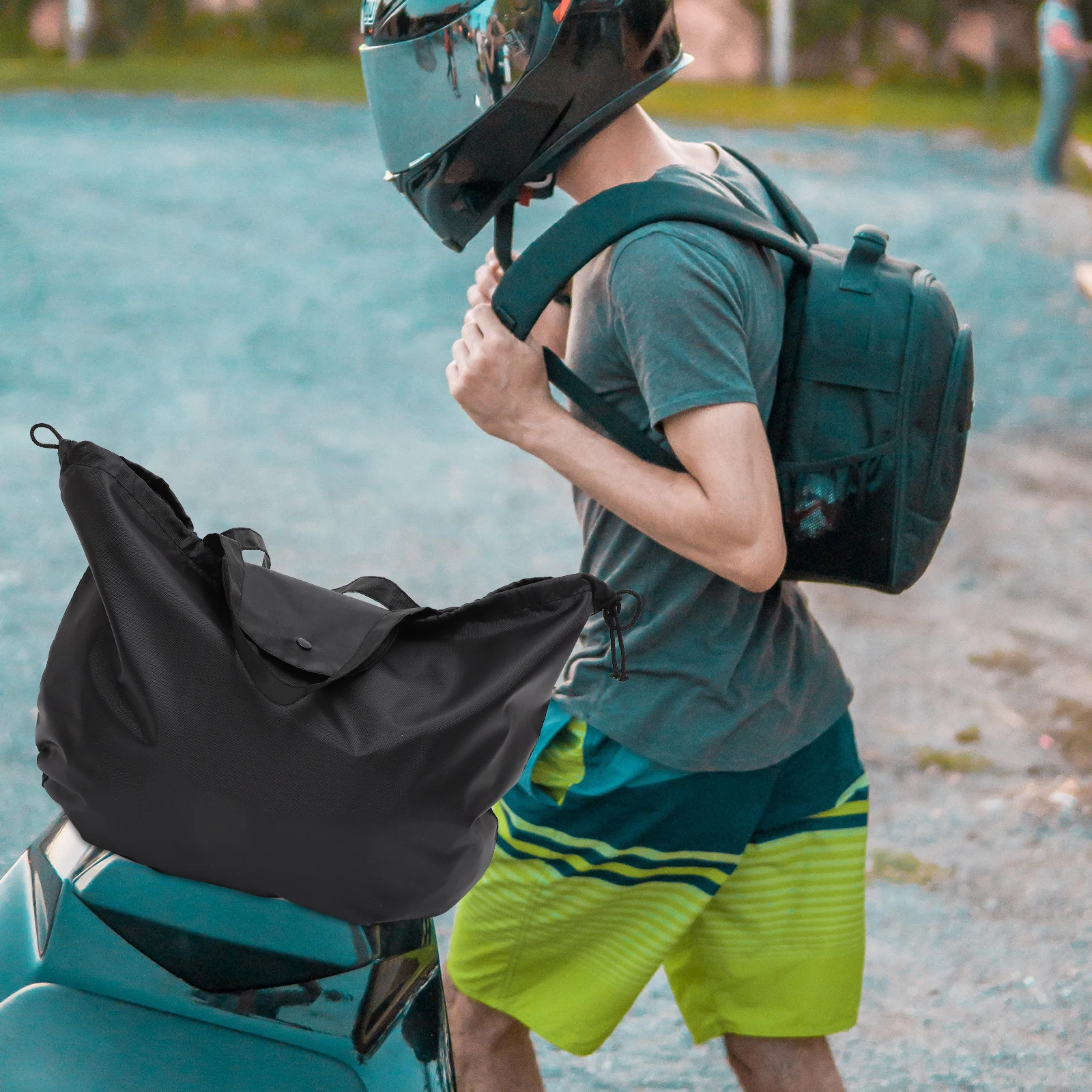 

Hard Hat Storage Bag Motorcycle Wear-resistant Pouch Dustproof Carrier Practical Sundries Bag Long Service Life Premium