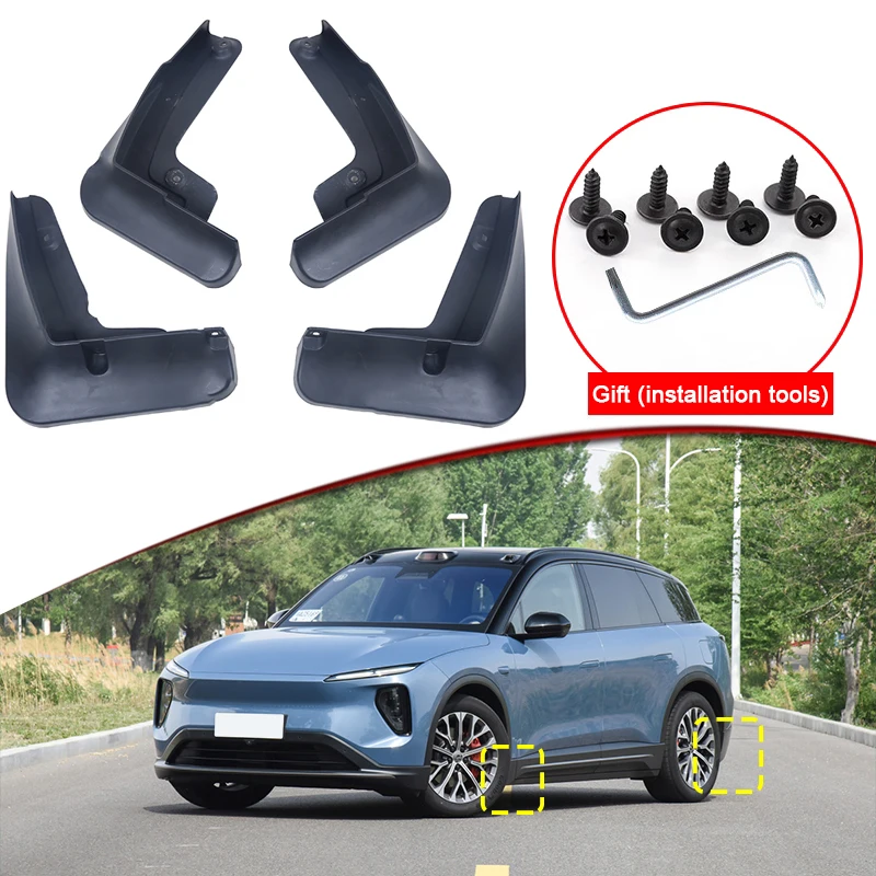 Car Styling Fit For NIO EL6 ES6 2023 2024 ABS Car Mud Flaps Splash Guard Mudguards MudFlaps Front Rear Fender Auto Accessories