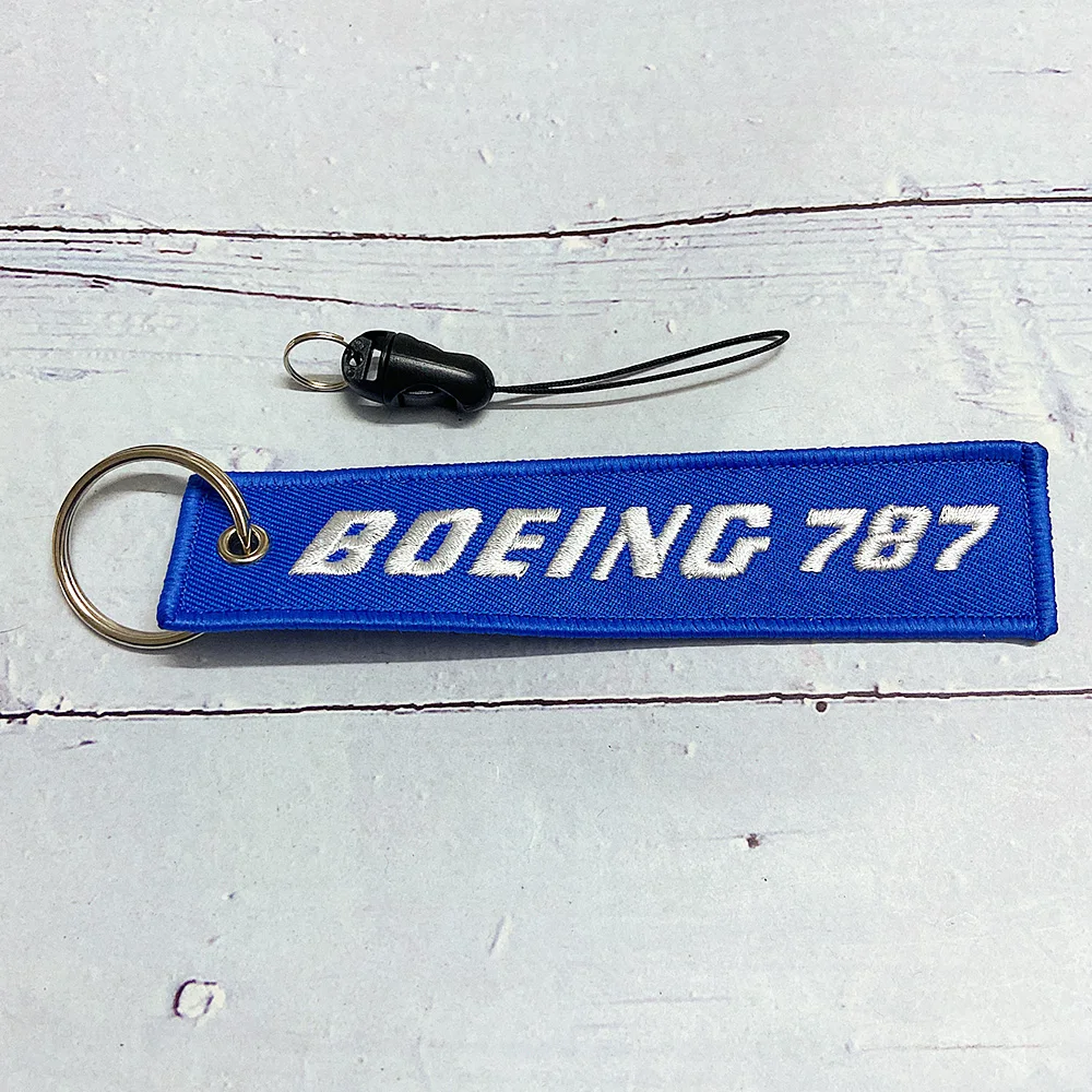 التطريز بوينغ 787 حزام الهاتف ل آيفون المعصم حزام ل ID بطاقة الصالة الرياضية قضية الهاتف الأشرطة شارة كاميرا GoPro سلسلة ل الطيار
