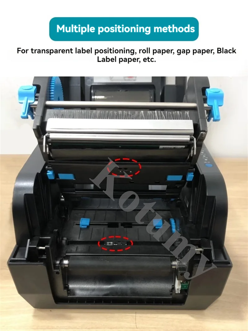 Commercial Thermal Transfer Ribbon Printer Transparent Label Barcode Printer Waterproof PET Stickers For Food Cosmetics