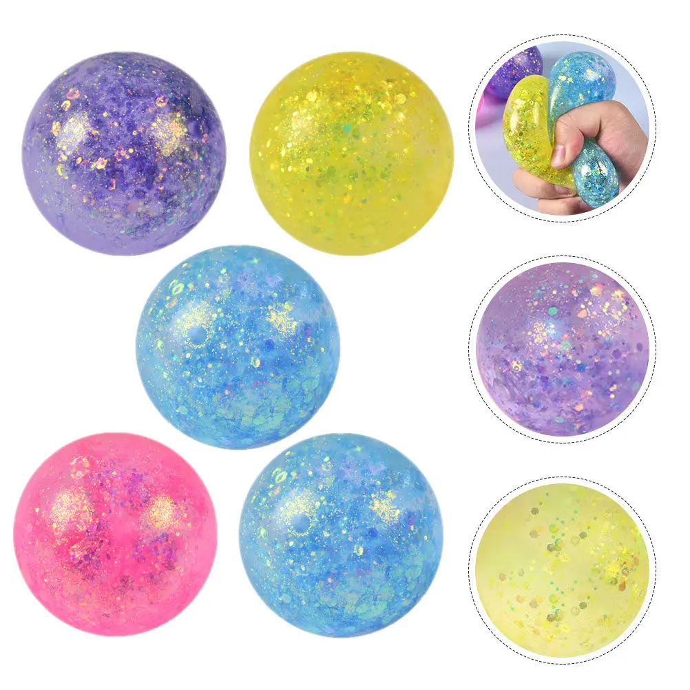 

Набор из 5 шариков-антистресс: портативные, легкие, эластичные сенсорные шары для снятия давления