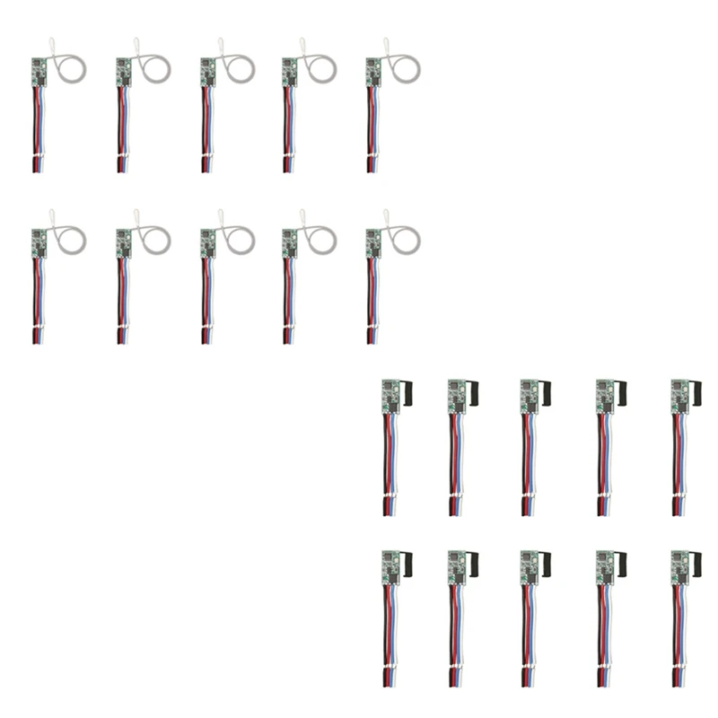 10pcs 433mhz universal wireless dc 3,6 V-24V fernbedienung schalter 1 ch rf relais empfänger led licht controller diy kit