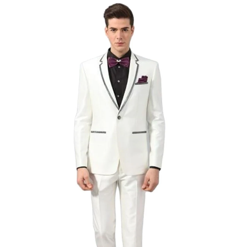 2023 abito da uomo rosso bordeaux Slim formale 2 pezzi smoking giacca personalizzata con pantaloni abiti da sposa per uomo