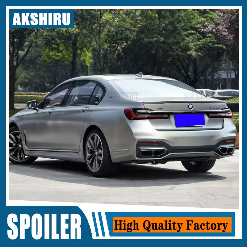 For BMW 7 Series G11 G12 730 740 750 Spoiler 2019 2020 2021 High Quality ABS Material V Style Car Wing Accessories Body Kit