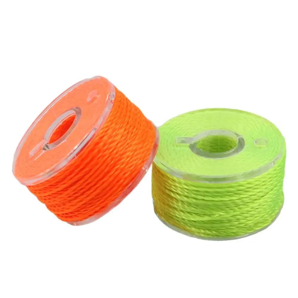 1pc Baumwolle Knoten Linie Orange/Gelb Angeln Trackle Getriebe Produkt S M L Felsen Angeln Zubehör Angelgerät werkzeug