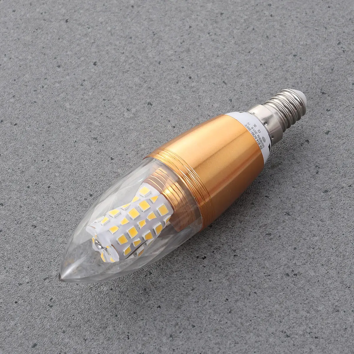 4Pcs E14 12W LED Bulbs Silver Diamond Cover Energy Saving Home Hotel Office Accent Lighting Lamp Bulbs Lamp Bulb