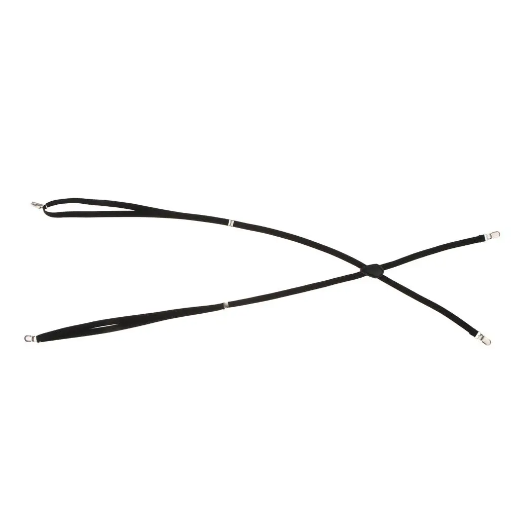 結婚式パーティー 大人用 ブラック スキニーサスペンダー 伸縮性 10mm