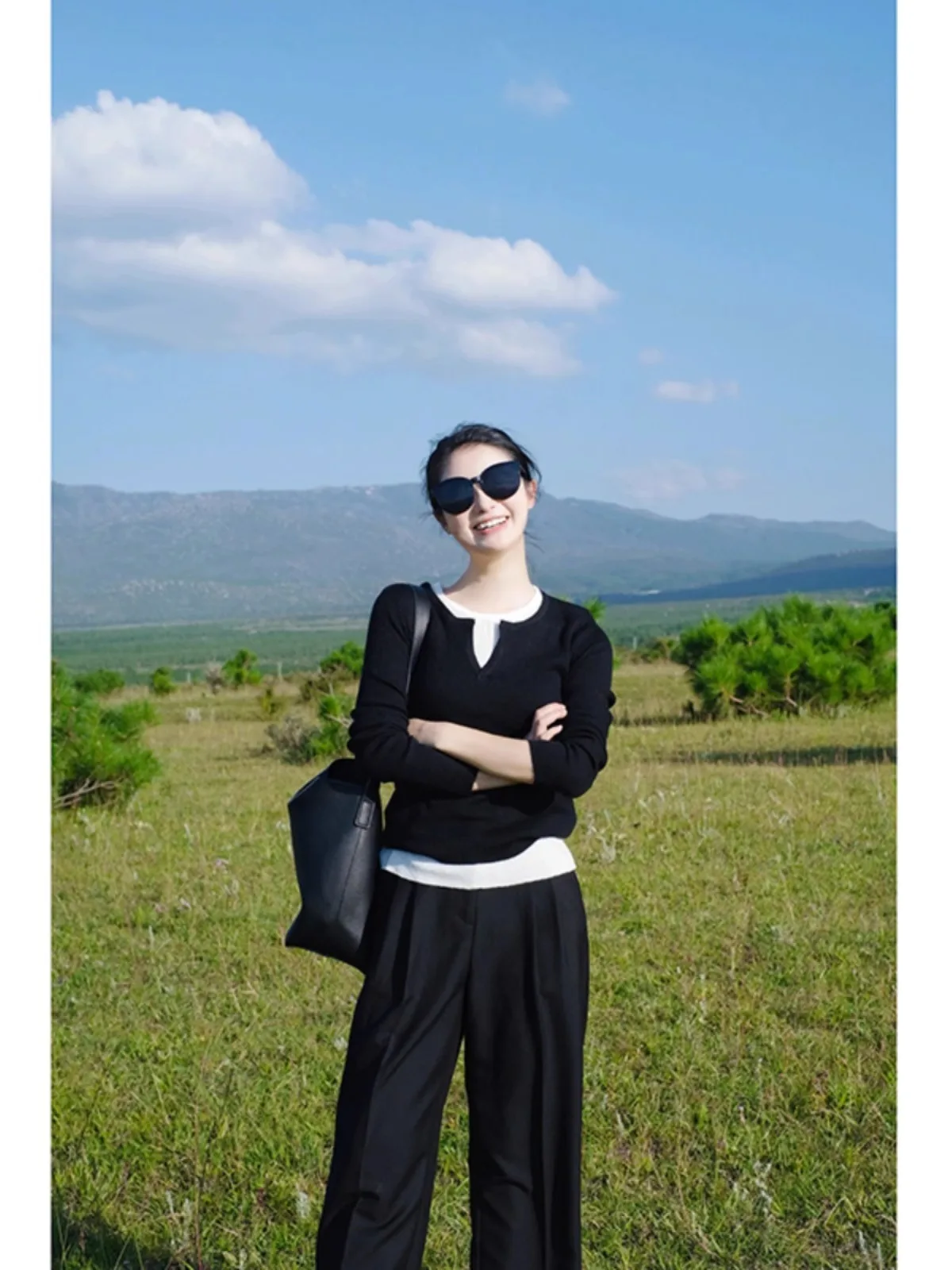 البلوزات لاعبا البلوفرات النسائية الصوف سترة المرأة البلوز نمط الأعمال هامش أومبير في الهواء الطلق الحيوان الطبيعة لطيف الخريف