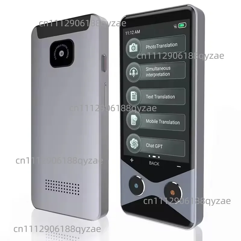 A99Z V9000 3.7-Inch 4G/WIFI/Hotspot Translator | Qualcomm Processor, 1G RAM+16G ROM, 137 Languages, 5MP HD Camera