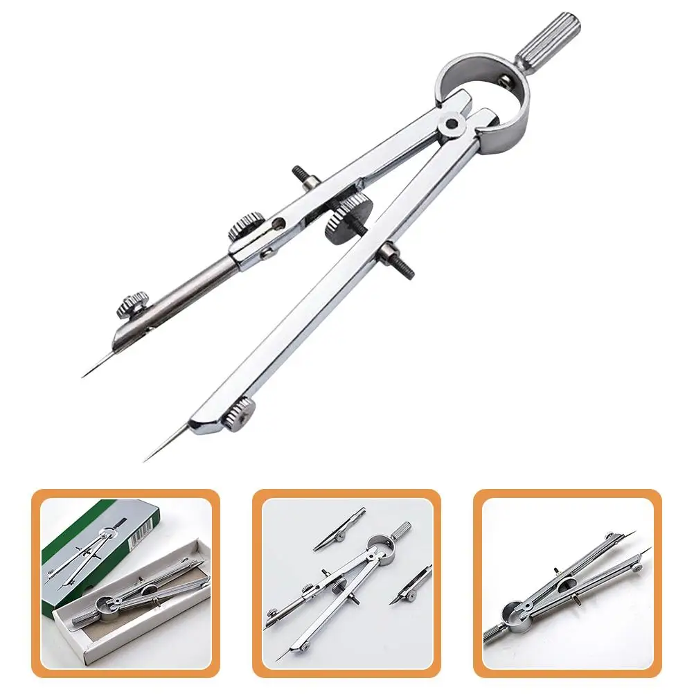 Spring Compass Metal Gauges Mini Screen Door Multipurpose Tool Drawing Aid Reusable Portable spring divider