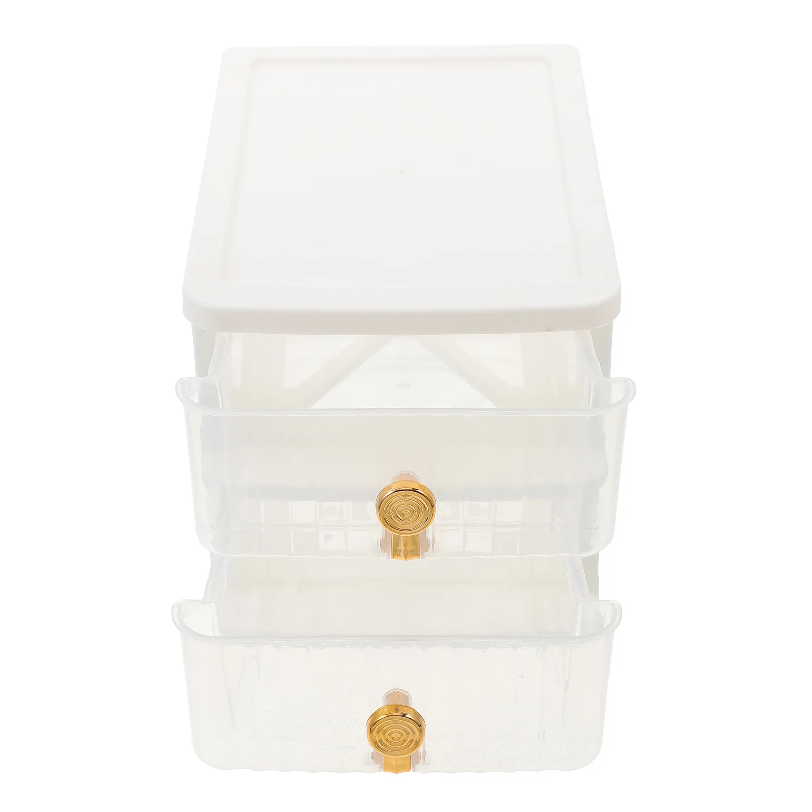 1pc Desktop Drawer Organizer Box 4-Layer Small Storage Bin For Office Desk Sundries Document Organizer Plastic