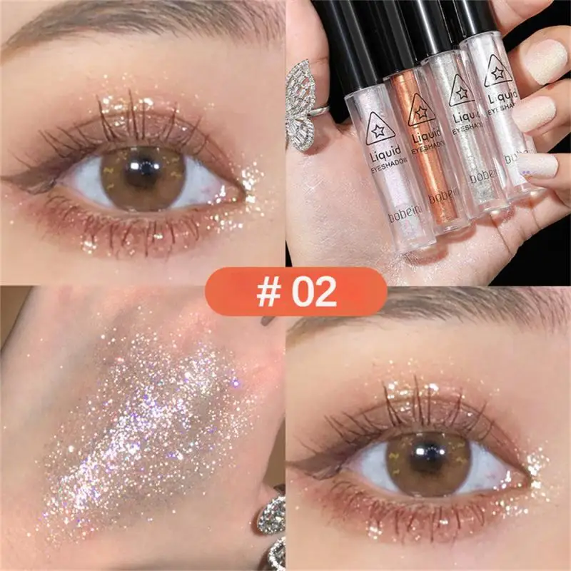 1/2/3 Stuks Glanzende Vloeibare Oogschaduw Waterdichte Pailletten Vloeibare Glitter Markeerstift Oogschaduw Make-Up Cosmetica