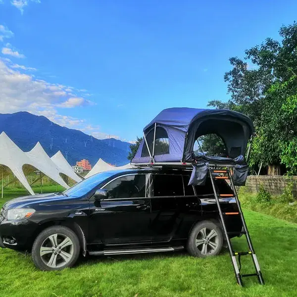 

2 Person Light Weight Aluminum Car Roof Top Tent Camping SUV Car RoofTop Tent Hard Shell Cover Car Roof Top Tent for Sale