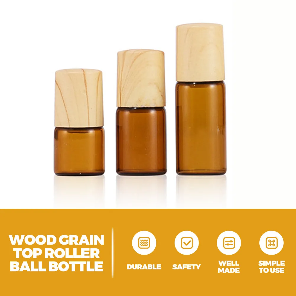 

10 шт. стеклянных флаконов-роллеров для эфирных масел, многоразовые, герметичные, портативные контейнеры для духов, дорожные флаконы для лосьона