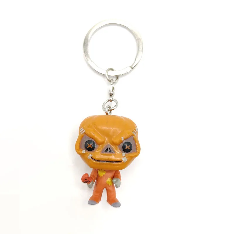 Trick 'r Treat Sam Kürbismann Schlüsselanhänger Vinyl-Figur Puppe Actionfigur Sammlermodell Spielzeug Halloween-Geschenk