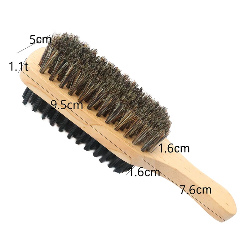 1PC Eco Friendly Boar Bristle Men\'s Shaving Brush Portable Barber Natural Beard Brush For Facial Cleaning Mustache Tools