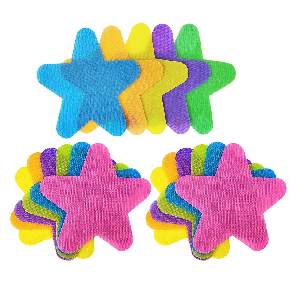 

20 Pcs Multicolor Seat Markers Kindergarten Floor Spots Star Carpet Kids Position Multicolor Seat Sitting Star Carpet Dots