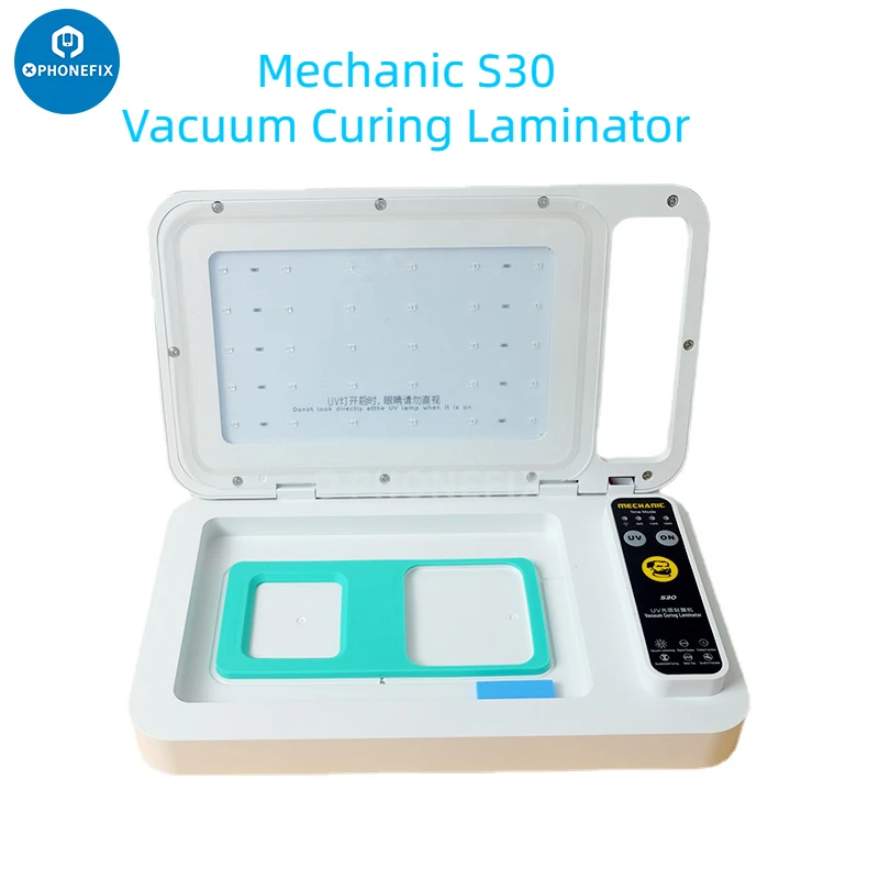 

Mechanic S30 /TL-X9H Intelligent Vacuum UV Film Curing Machine for Cell Phone Tablet Touch Screen Protector Cutting Light Curing