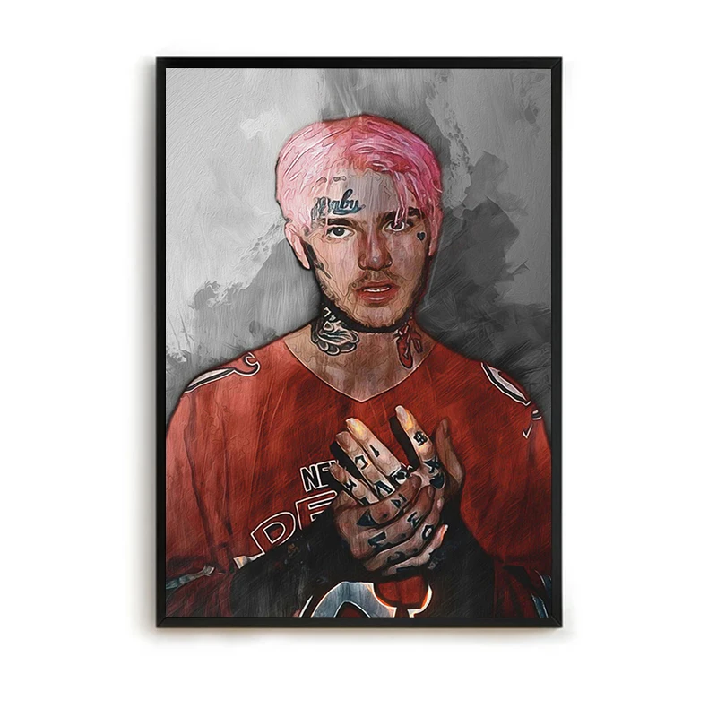 

Lil Peep Decorative Painting for Bedroom Rapper Hip Hop Canvas Poster Paintings on the Wall Decor Posters Home Decorations Room