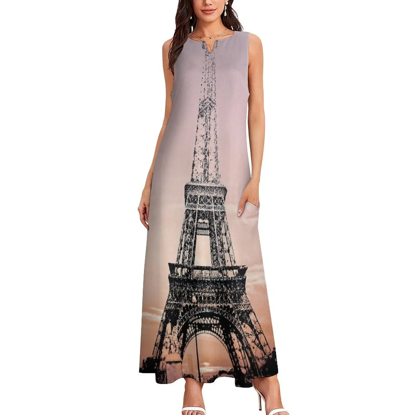 EIFEL TOWER Long Dress dress for women women long dresses