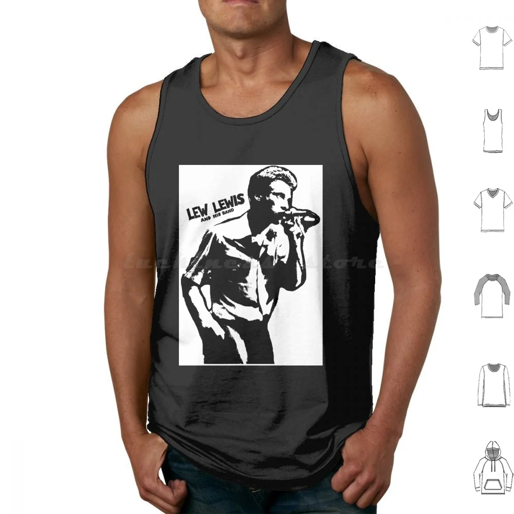 Funny Gifts Lew Lewis Pub Rock And Super Cool Vintage Photograp Tank Tops Print Cotton Funny Lew Lewis Pub And Super Cool