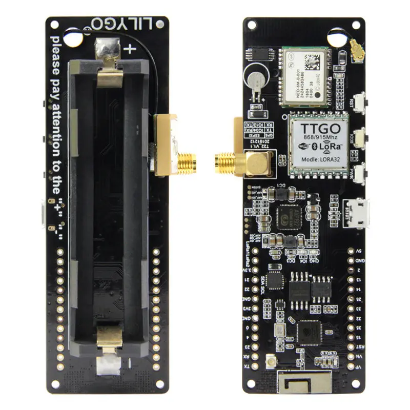 Módulo sem fio TTGO T-Beam V1.2 ESP32 Bluetooth LoRa WiFi GPS NEO 6M