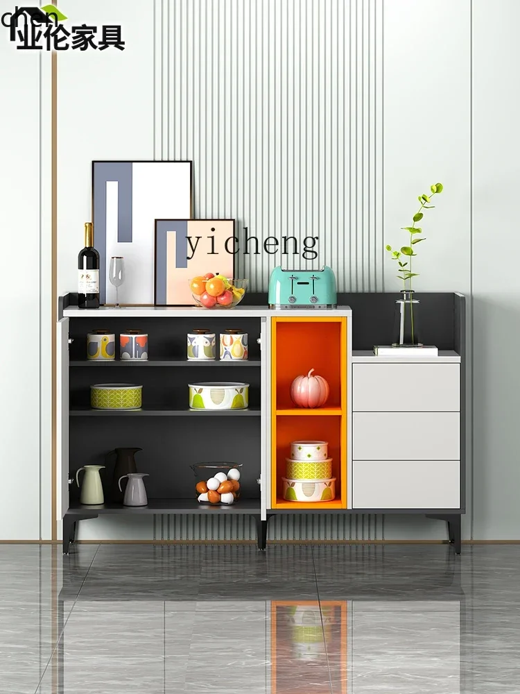 HXL Sideboard Tea and Wine Cabinet Modern Minimalist Kitchen Cupboard Storage Microwave Oven Cabinet