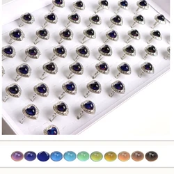 10/20Pcs/lot Color Change Mood Ring Emotion Feeling Temperature Control Gems Rings Jewelry For Women Men