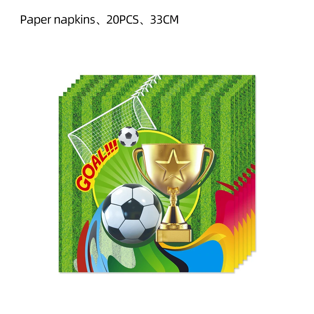 Soccer world cup Theme Birthday Party Decoration Supplies Cup Plate Kids boy Favors Birthday Decor Disposable Tableware Set Toy