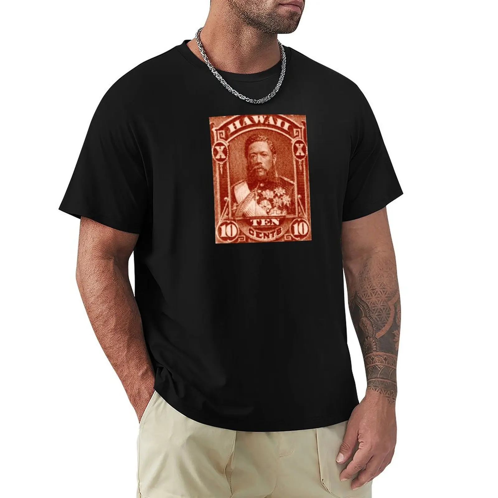 

1884 Hawaiian King Kalakaua T-Shirt plus size clothes street wear customs design your own tshirts for men