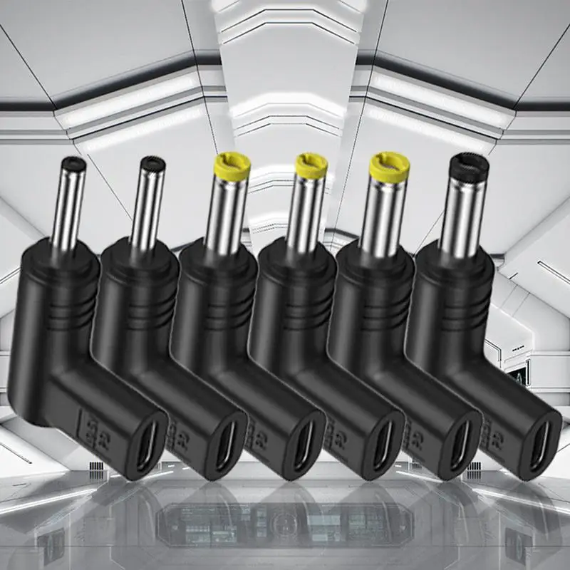 Adaptador tipo C hembra a CC, 19,5 V, 90 grados, tipo C hembra a macho, USB C a CC