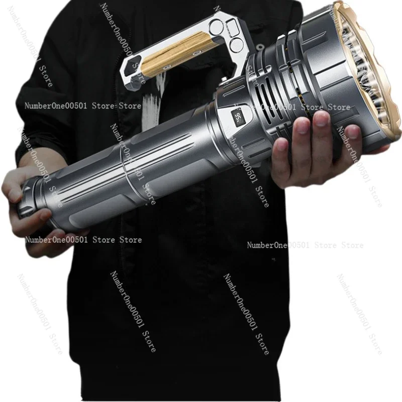 

120000 Lumen Rechargeable LED Flashlight Super Bright Long Range Search Light with Xenon Beam for Outdoor Camping Hunting