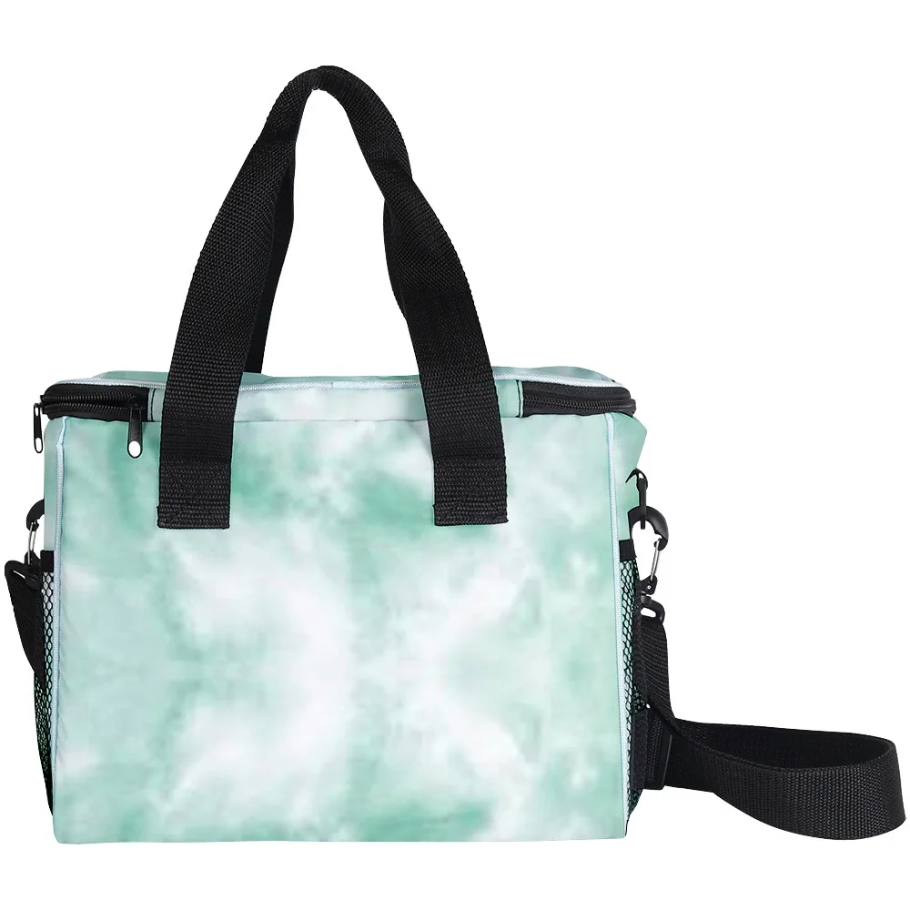 Classic Youthful Home picnic Crossbody Tie-dye Colorful More Big Lunch Bag 3D Print Thermal insulation Food Handbags Ice Bags