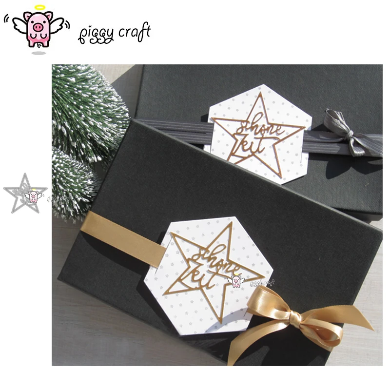 Piggy Craft metal cutting dies cut die mold Beautiful time frame Scrapbook paper craft mold blade punch stencils dies