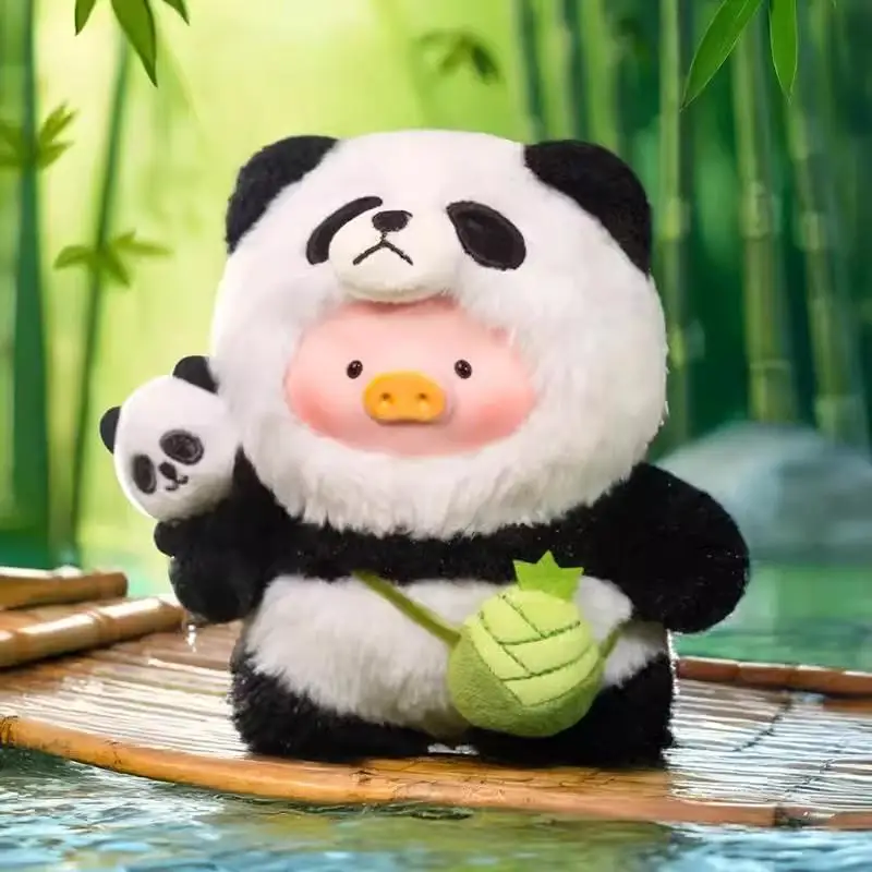 

Authentic Canned Pig Lulu Panda Plush Rubber Figurine Pendant Cute Doll Figurine Decoration Gifts Hang Bag