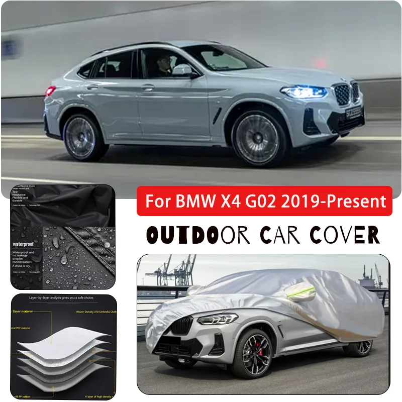 車のカバー雨霜雪防塵防水-bmw-x4-g02-抗-uv-カバーアクセサリーフロントガラス雪カバー