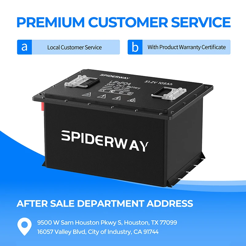 (51.2 فولت) بطارية ليثيوم LiFePO4 48 فولت 150 أمبير في الساعة مع شاحن لعربة الجولف الشمسية البحرية RV متنقل، دعم التطبيق وبلوتوث