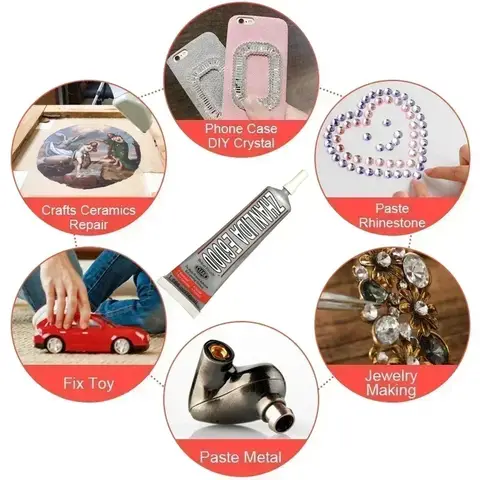 1pc E6000 Glue DIY Crystal Rhinestones Craft Tool Needles Epoxy Adhesive Strong Hotfix for Jewelry Tool Jewelry Clothes Crafts