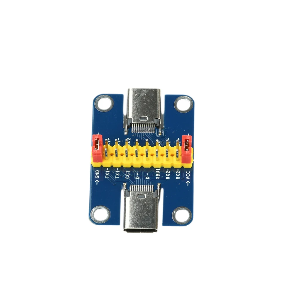 USB 3.1 Typ-C Stecker auf Buchse Test-PCB-Platine Typ C 2,54mm Steckverbinder Buchse für Datenkabel – Detail 6