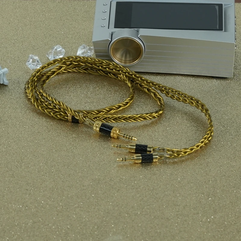 

ivipQ 342 Flagship Headphone Upgrade Extension Cable with Balanced 4.4mm/6.35mm Stereo, HIFIMAN ANANDA Sivga Oriole HD650 HD800