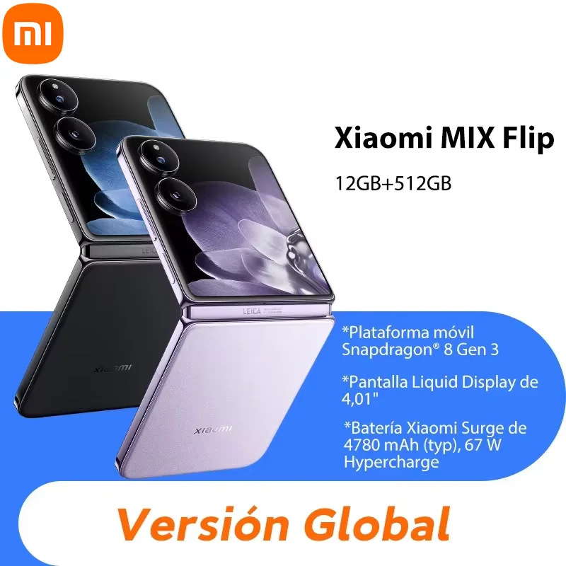 Global Version Xiaomi MIX Flip Snapdragon 8 Gen 3 Smartphone 4.01