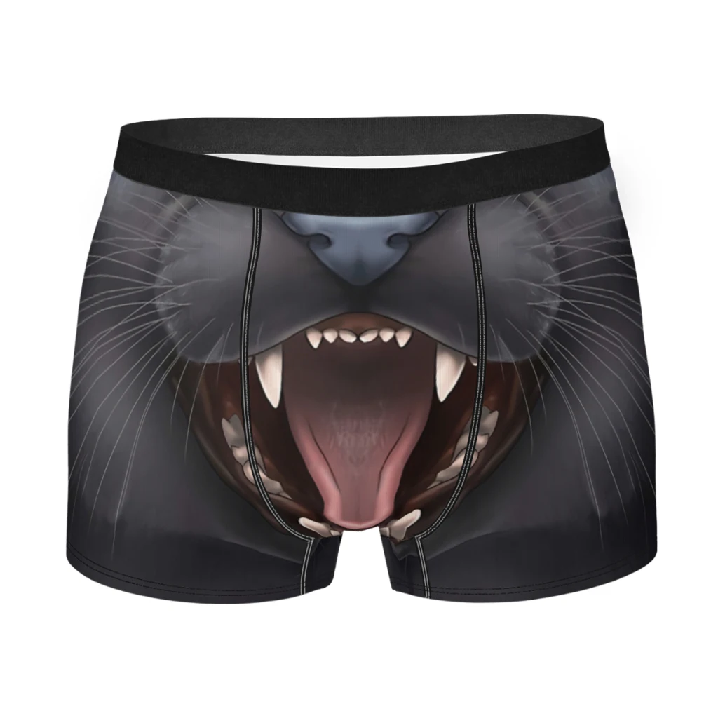 

Halloween Black Cat Underpants Cotton Panties Men's Underwear Sexy Shorts Boxer Briefs