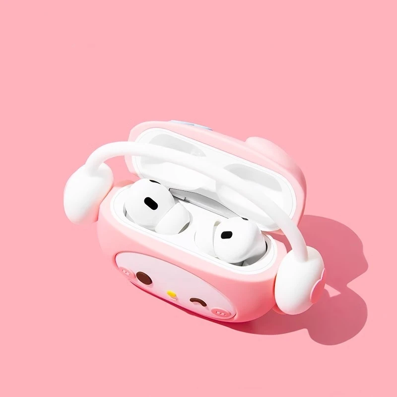 Funda de auriculares Kawaii Sanrio Airpdos1 2 Pro3 Hello Kitty Apple, carcasa protectora inalámbrica Bluetooth, lindo regalo de vacaciones para niñas