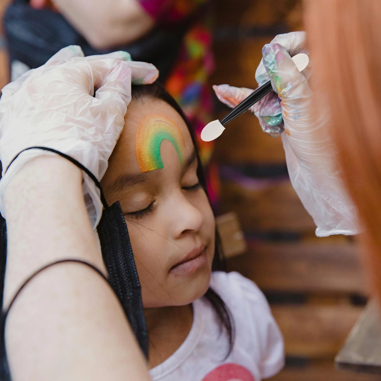 2 pezzi 6 colori tavolozza di colori a olio pulizia rapida uso versatile per feste e spettacoli per bambini pittura a olio per il viso