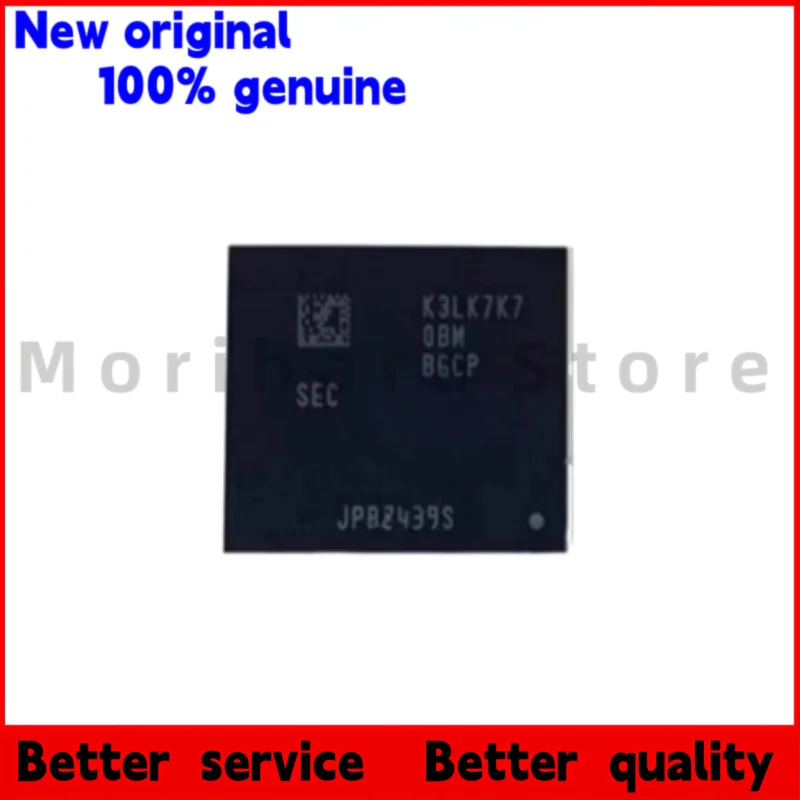 

100% new K3LK6K60BM-BGCP - 496 pieces. Each piece is 16G LPDDR5 and 128GB. Black plastic casing