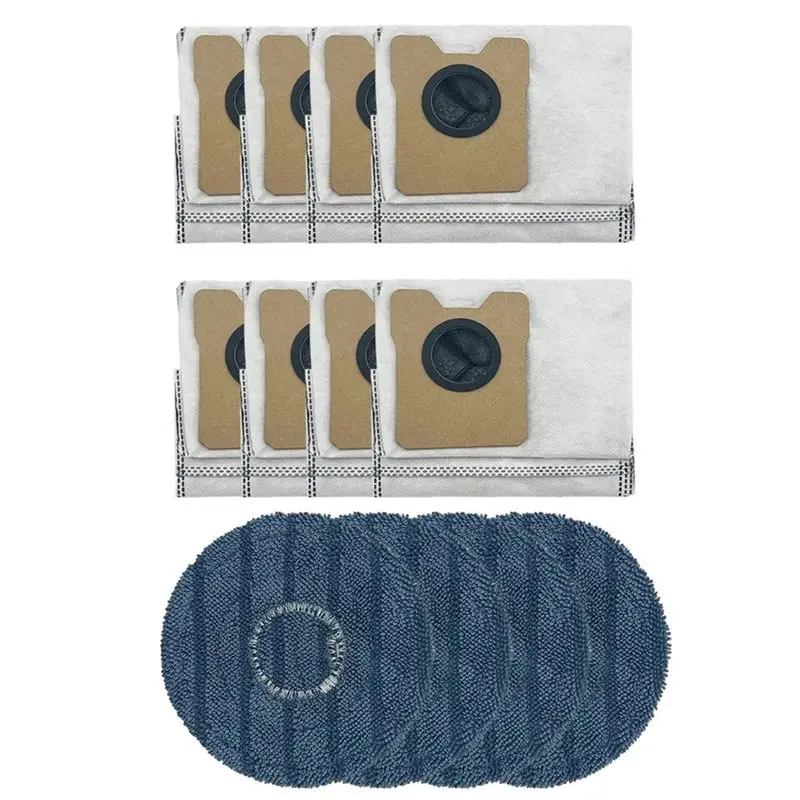 

Комплект сменных запчастей N83R для робота-пылесоса Eufy Omni C20 - салфетки для мытья полов и мешки для сбора пыли, бытовая техника для уборки дома