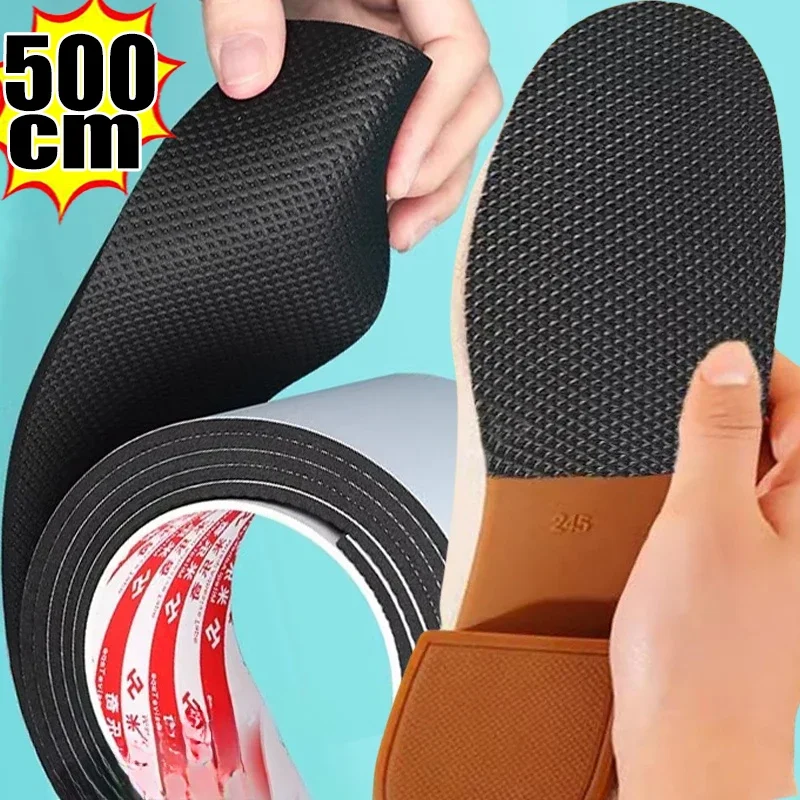 5Rolls Non-Slip Shoes Stickers No-adhesive High Heel Sticker Anti-Slip Heel Sole Protectors Long Lasting Shoes Care Pads Cushion