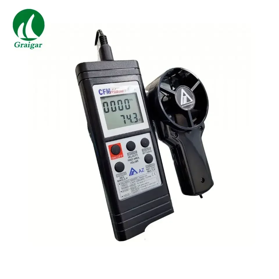 2025年ホットセール AZ8901 ハンディUSB出力 エアフローメーター 風速計 風量計 風速範囲 0.4～35 m/s