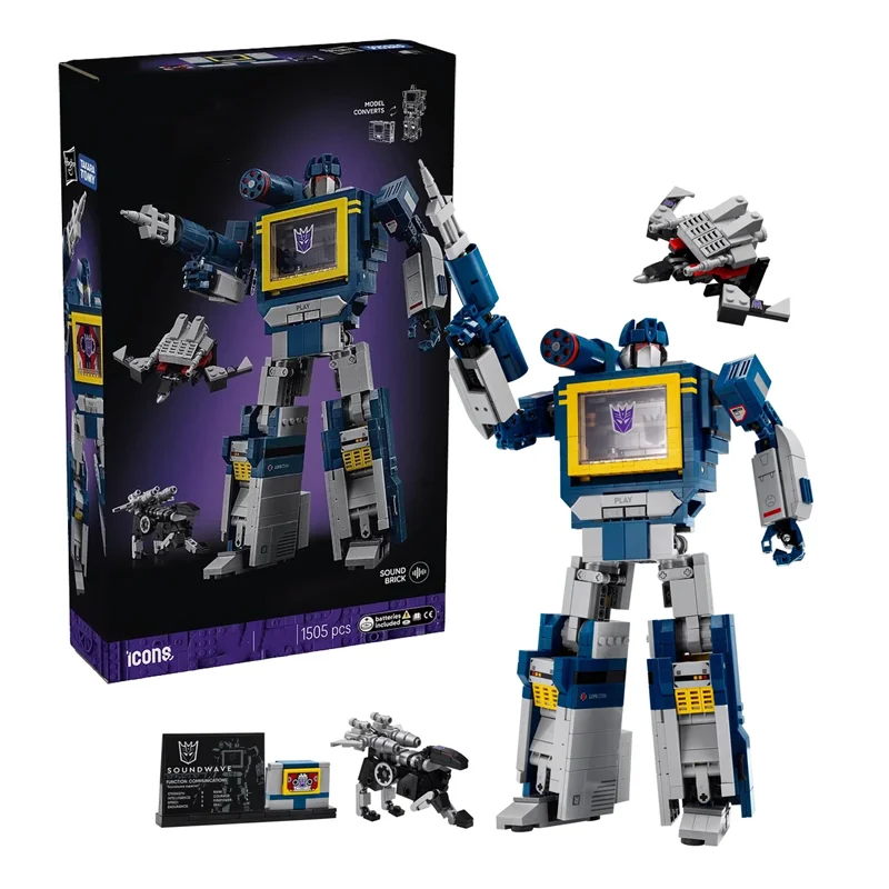 نموذج روبوت أزرق تقني جديد لعام 2025 لبنات البناء شاحنة إبداعية لسيارة الطوب الميكانيكي ألعاب تجميع هدايا للأولاد إصدار جامعي الهدايا